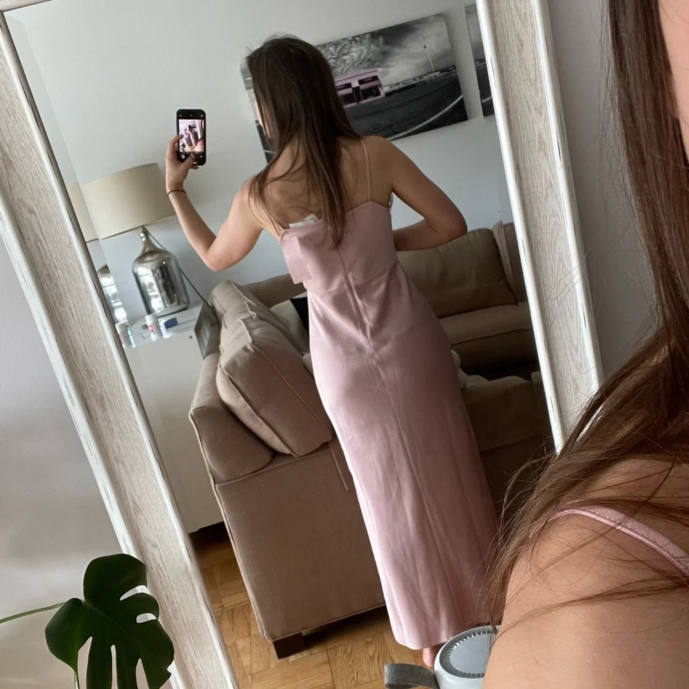 BHLDN Anthropologie Cali Pink Midi Dress - size 2 - Picture 4 of 5